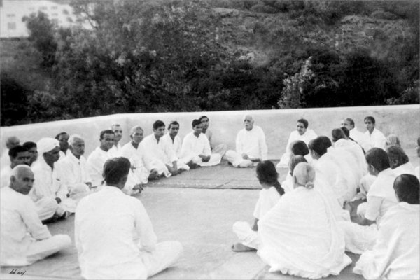 Brahma-Mamma and children on terrace.jpg