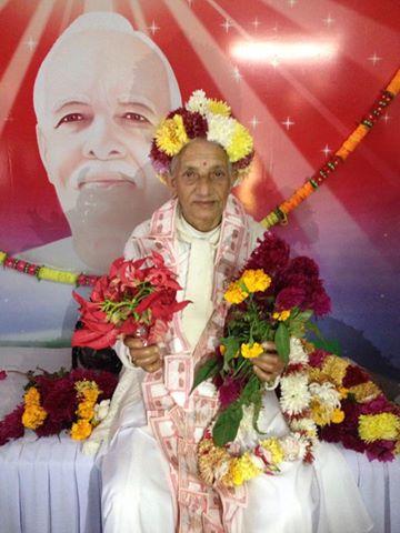 Garland of notes at BK center in Nepal.jpg